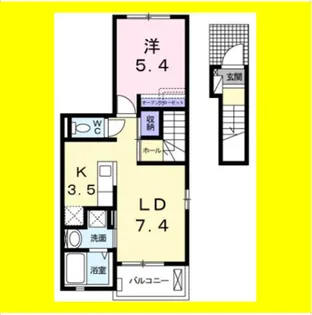 ゴールドリング池田Ⅱ【2階】の間取り