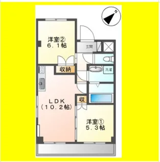 シティ・コート葵【4階】の間取り