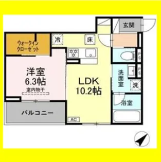 エム・ロサ【1階】の間取り