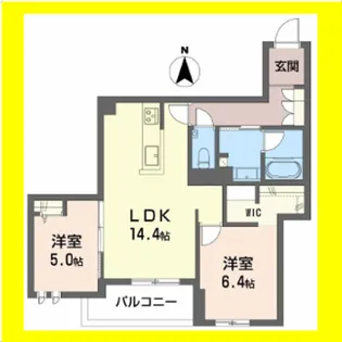 Avance東草深WEST【2階】の間取り