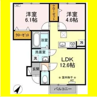 ブルーソフィア【1階】の間取り