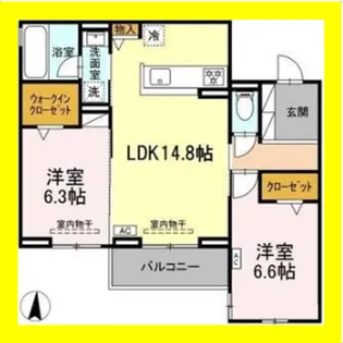 D crest安東1丁目【3階】の間取り