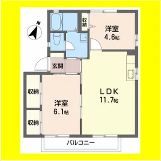 コーポ・向日葵【2階】の間取り