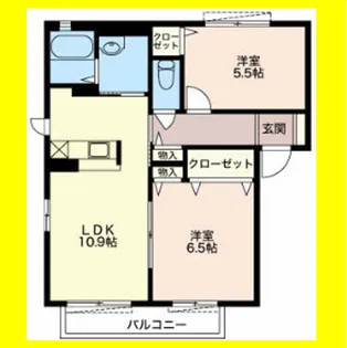 ボナール【2階】の間取り