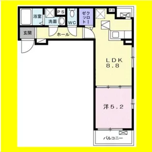 アヴニール【1階】の間取り