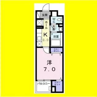 ソレイユ・イーストブリッジ【2階】の間取り