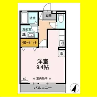 エスメール川合【2階】の間取り
