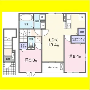 メティス【2階】の間取り