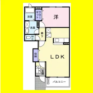 オランジュ【1階】の間取り