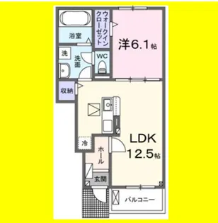 コンフォルトA【1階】の間取り