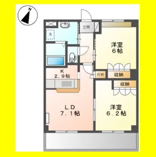 グリーンプレイス【1階】の間取り