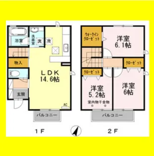 アルテミス Bの間取り