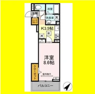 D crest 草薙2丁目【1階】の間取り