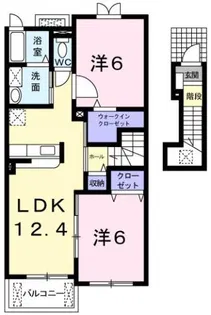ノーブル 北村【2階】の間取り