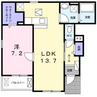 ジェネス【1階】の間取り