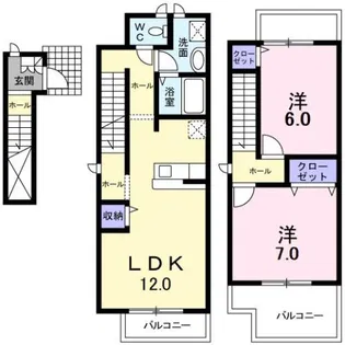 レジデンス・ヤギ【2階】の間取り