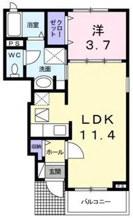 グレイスフル A【1階】の間取り