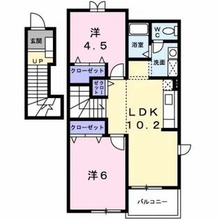 est Palazzo【2階】の間取り