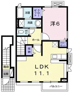 アイムス青山【2階】の間取り