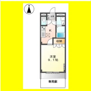 エスプラネード【1階】の間取り