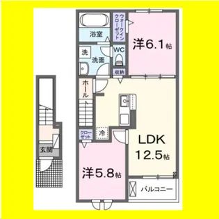 ベル【2階】の間取り