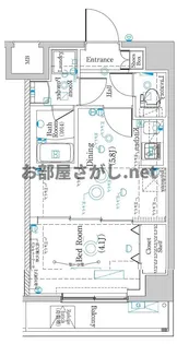 ラフィスタ志村坂上【ペット&同棲OKのデザイナーズ/12月上旬入【5階】の間取り