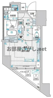 ブライズ東日本橋【同棲OKの築浅デザイナーズ/12月中旬入居可】【10階】の間取り