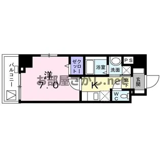 Lino asakusa #台東区 #浅草 #一人暮らし #コスパ【6階】の間取り