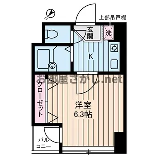アベニール曙橋【4階】の間取り