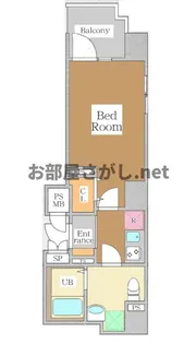 Dolce Vita 浅草橋 #台東区 #駅近 #築浅 #高層階 #デザイナーズ【11階】の間取り