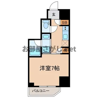 レヴァンテ浅草観音 弐 #台東区 #築浅 #デザイナーズ #一人暮ら【5階】の間取り