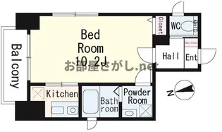 スカイタワー東上野 #稲荷町 #同棲 #角部屋 #デザイナーズ【2階】の間取り