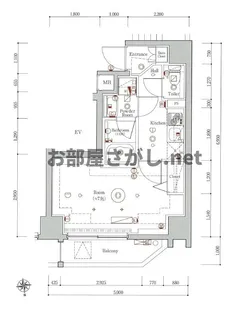 GENOVIA新御徒町skygarden【おとり物件なし】#【2階】の間取り