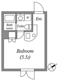 ルネサンスコート千駄ヶ谷NORTH【おとり物件なし】#学生におすす【2階】の間取り