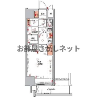 ハーモニーレジデンス錦糸町#002【おとり物件なし】#学生・社【3階】の間取り