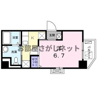 ラグビアンカ大和町【おとり物件なし】#学生・社会人にオススメ【4階】の間取り