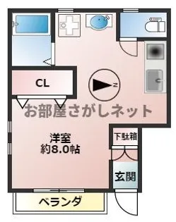 ノースブリッジ【おとり物件なし】#学生・社会人にオススメ!初【101号室】の間取り