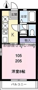 【学生・社会人にオススメ!】カトル セゾン【2階】の間取り