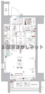 ラグディア北新宿【おとり物件なし】#学生・社会人にオススメ!【7階】の間取り