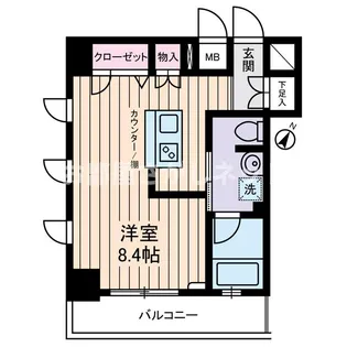 クオーレ西新宿【1階】の間取り