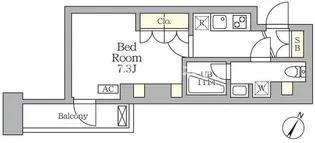 アジールコート三宿テラス【高級賃貸】【3階】の間取り