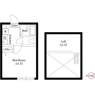 シャンテ糀谷【3階】の間取り