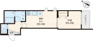 GRACE GARDEN グレースガーデン【おとり物件なし】【302号室号室】の間取り
