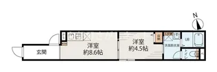 上野松が谷レジデンス【おとり物件なし】#学生・社会人にオスス【1階】の間取り