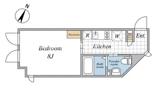 LAPiS渋谷本町【3階】の間取り