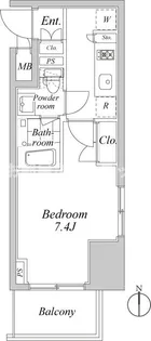 プラウドフラット神楽坂Ⅱ【おとり物件なし】#学生・社会人にオ【4階】の間取り