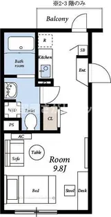 M-1 Tokyo 西糀谷1【おとり物件なし】#学生・社会人にオススメ!【3階】の間取り