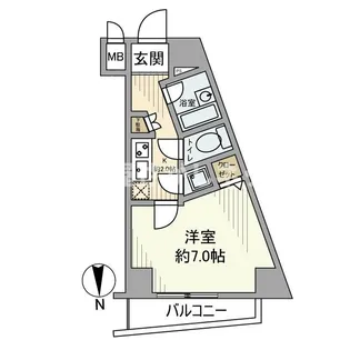 PALACE STUDIO 文京音羽【おとり物件なし】#学生【6階】の間取り