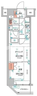 ハーモニーレジデンス東京羽田スカイブリッジ【おとり物件なし】【5階】の間取り