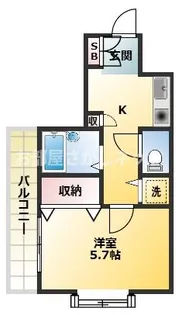 LUNA【おとり物件なし】#学生・社会人にオススメ!初期費用分割【2階】の間取り